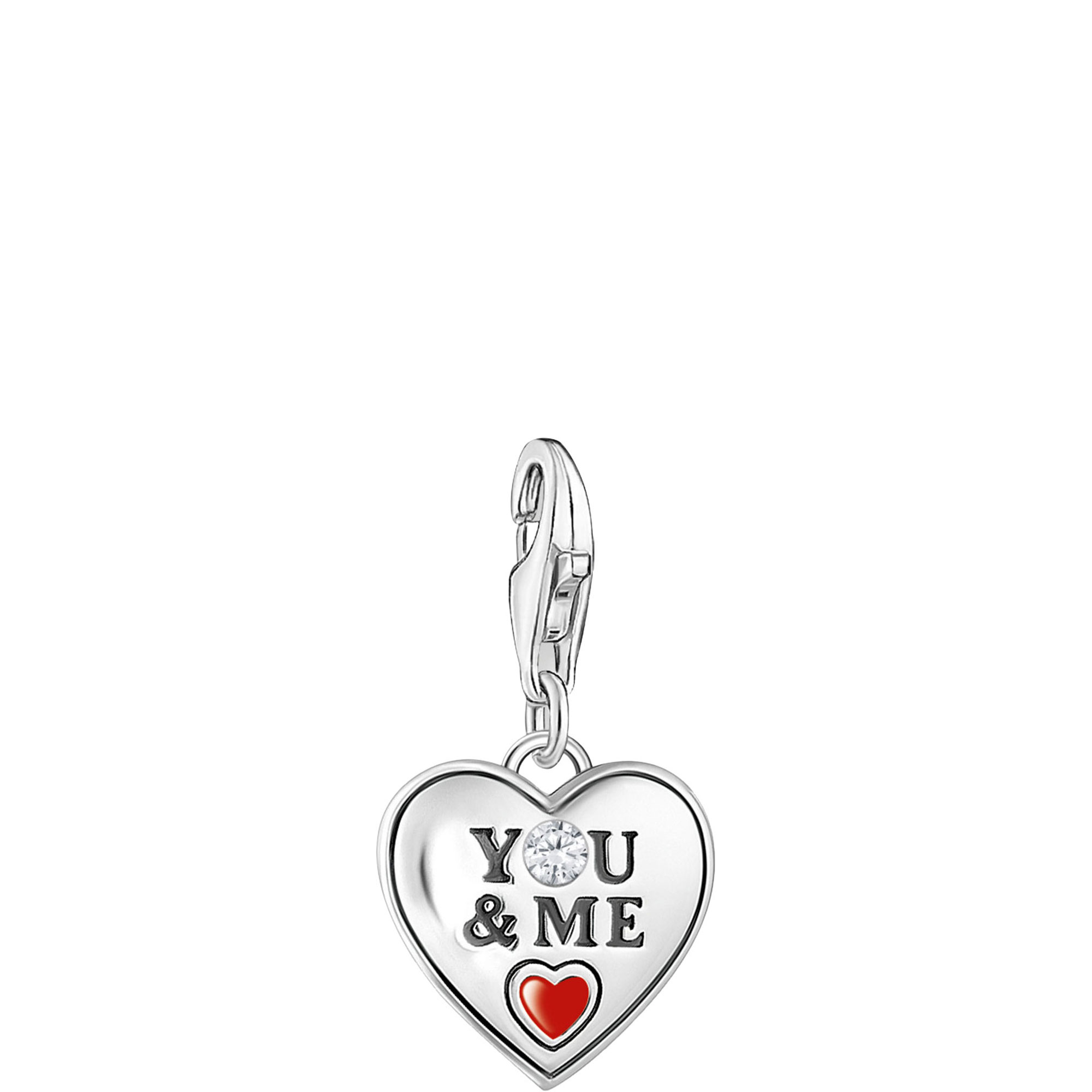 You & Me Logo Heart Charm