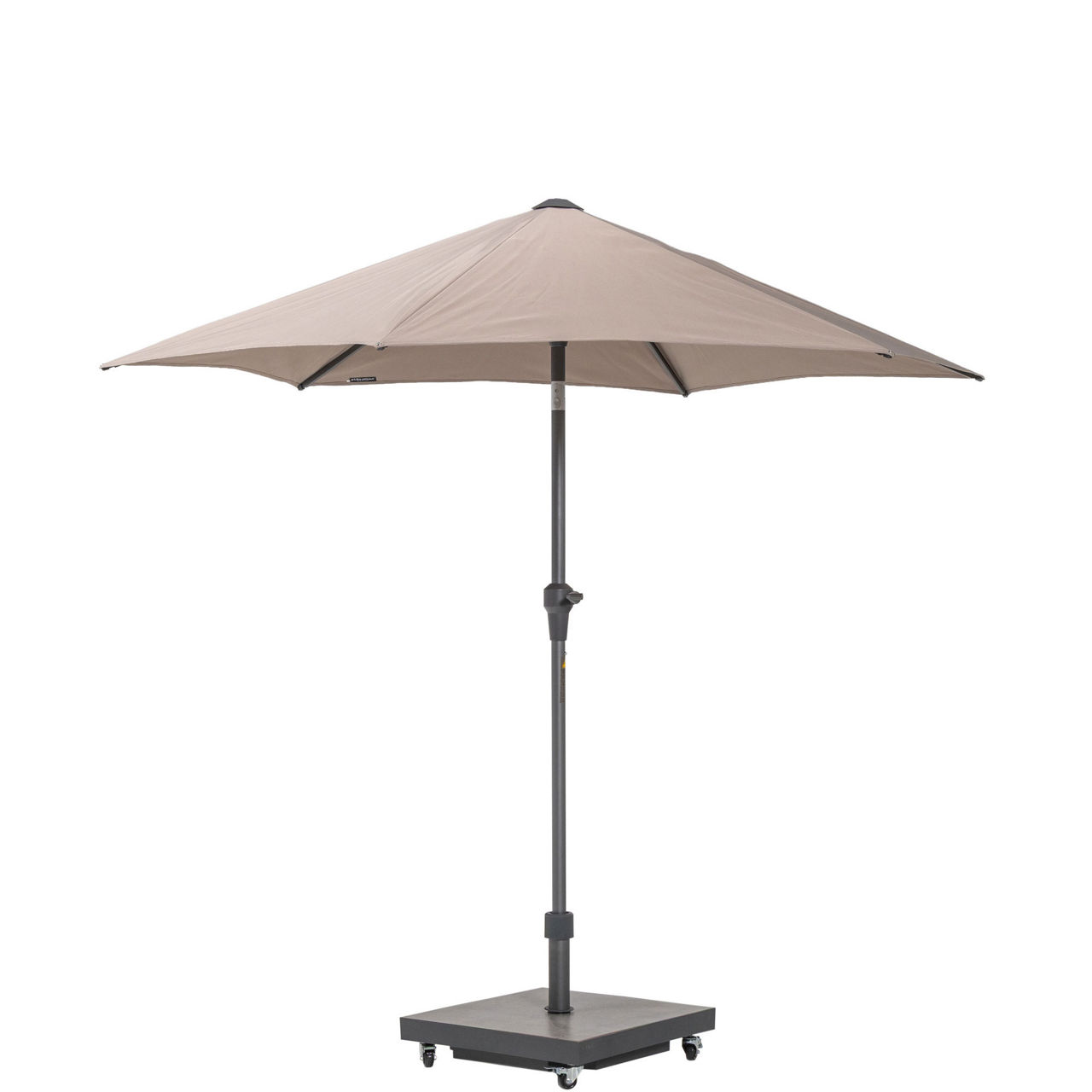Soldano Parasol & Base Taupe 2.5m