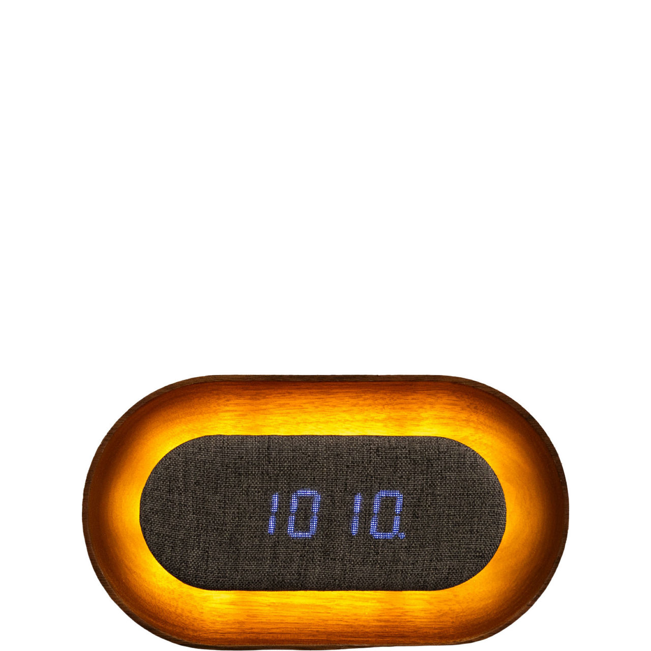 Lumos Oval Walnut Clock