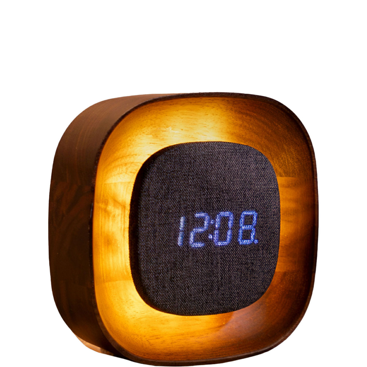 Lumos Square Walnut Clock