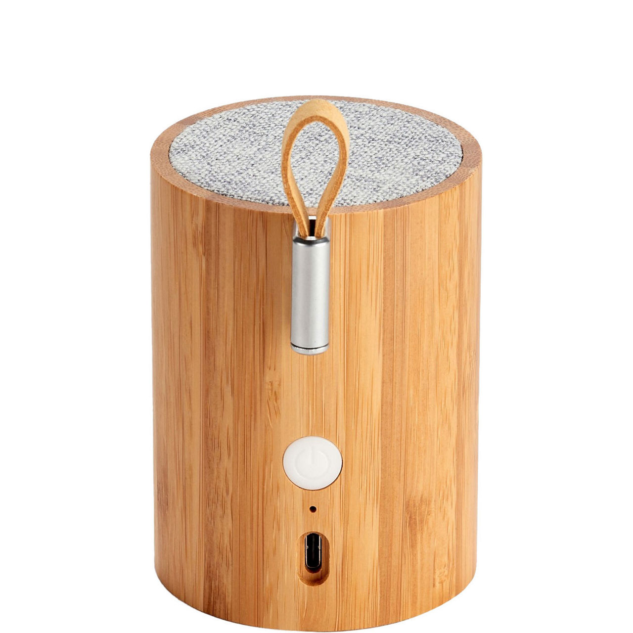 Drum Light Natural Bamboo Bluetooth Speaker
