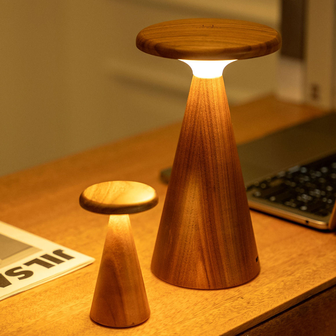 Sylva Mini Walnut Table Lamp