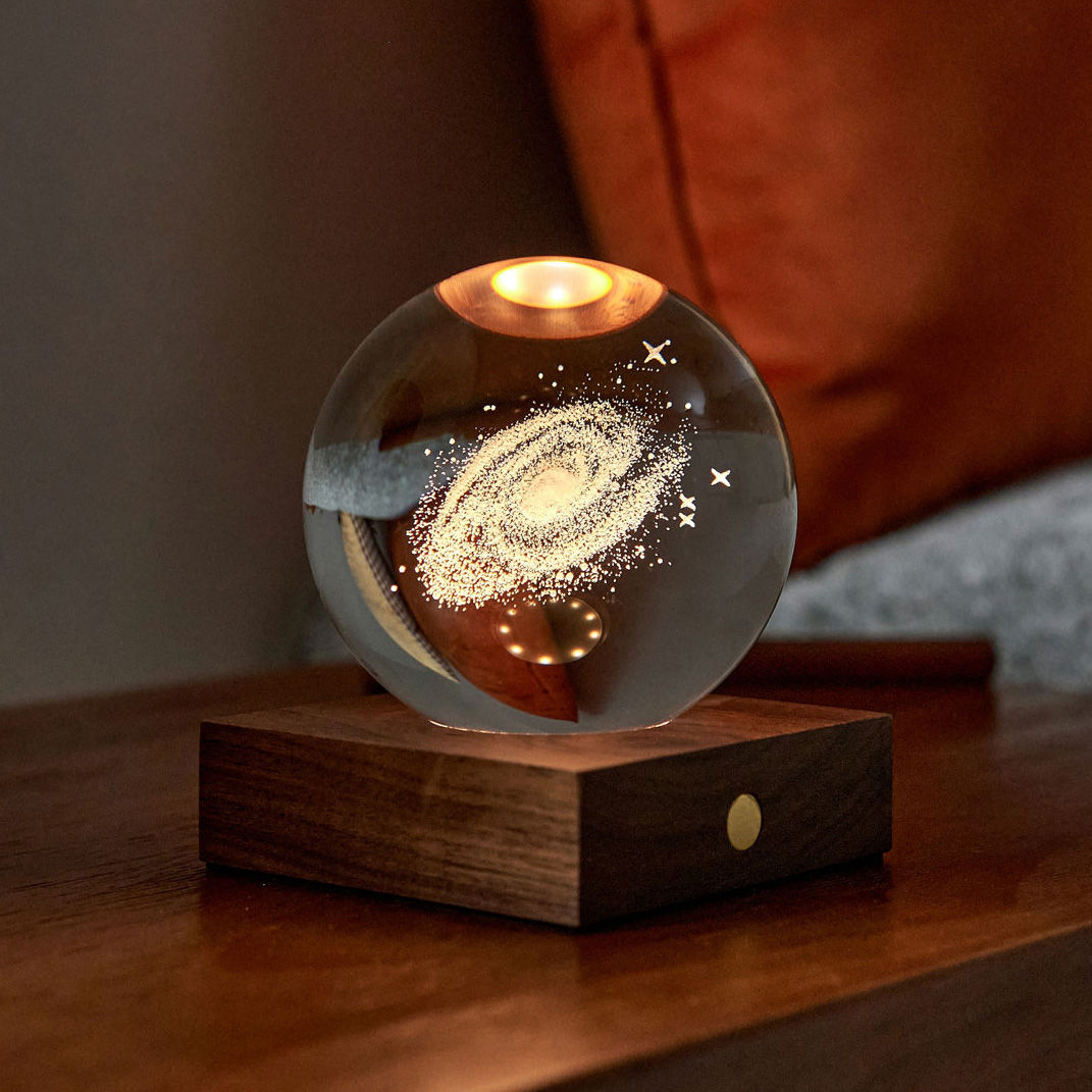 Amber Galaxy Crystal Light
