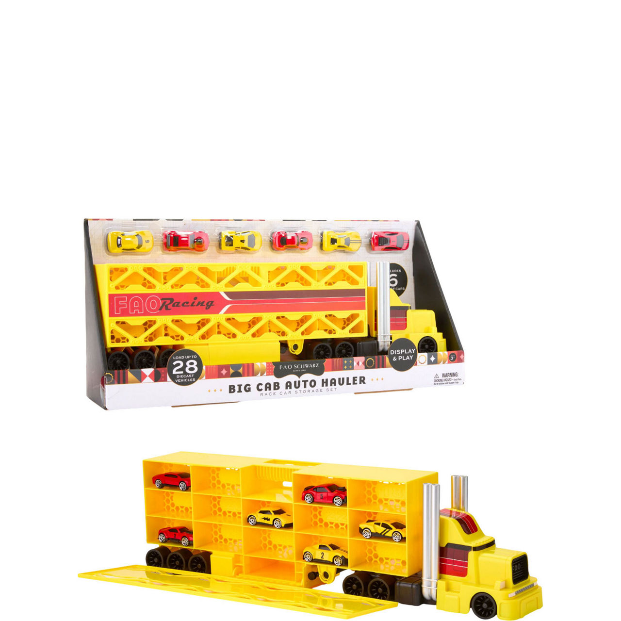 Big Cab Auto Hauler Race Car Storage Set