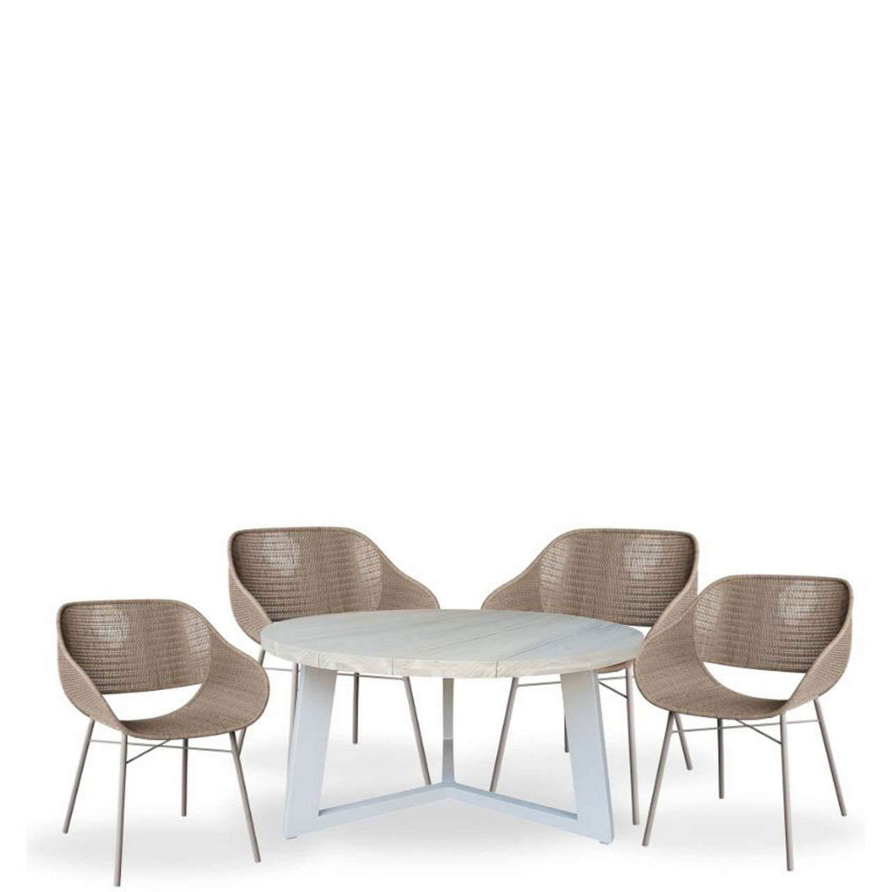 Maxfield Garden Dining Set Linen