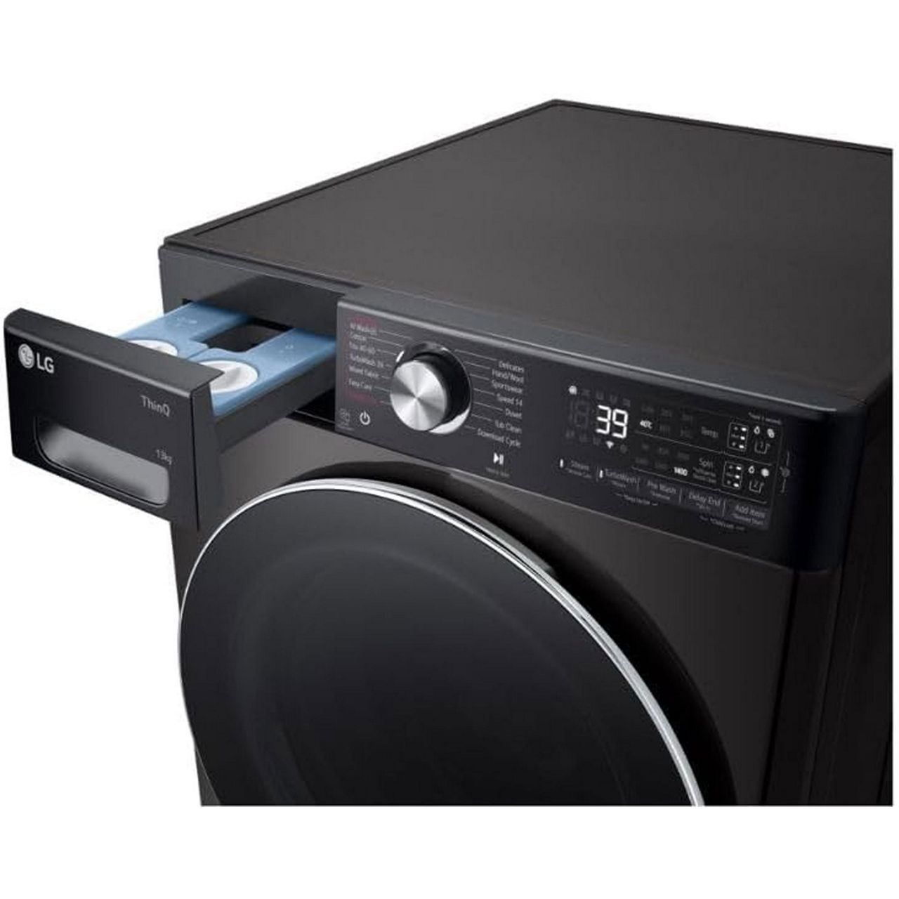 AI DD™ ezDispense™ 13kg Front Load Washing Machine Platnium Black AI DD™ ezDispense™ 13kg Front Load Washing Machine Platnium Black