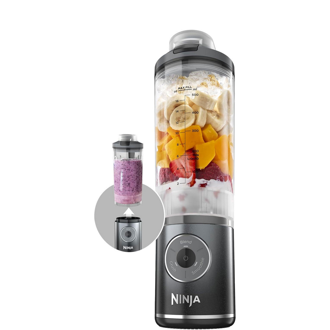 Blast Max Portable Blender Cool Grey