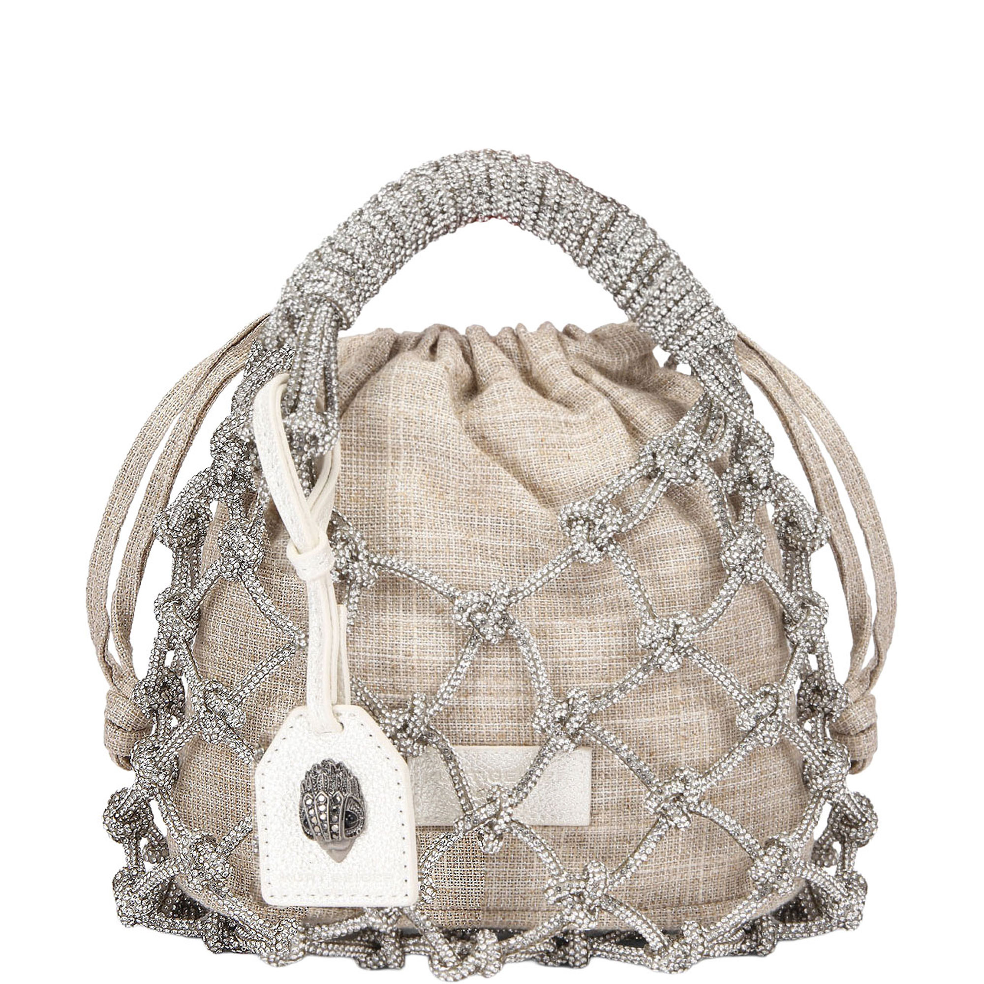 Macrame Crystal Embellished Bag
