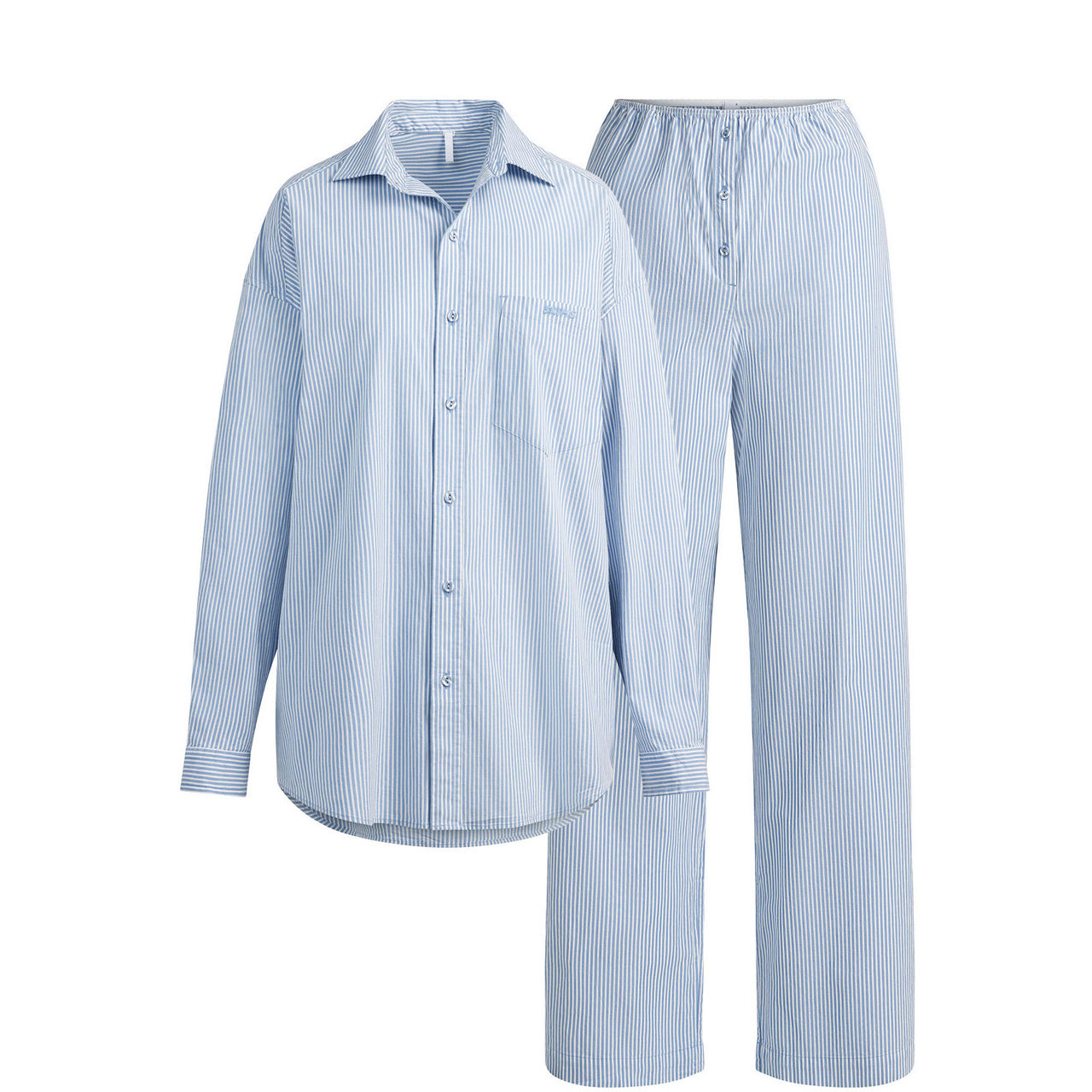 Oversized Long Set Cadet Stripe