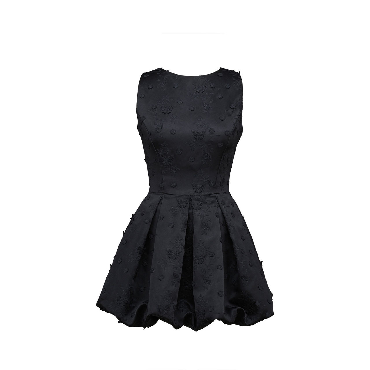 Melika Backless Embroidered Mini Dress