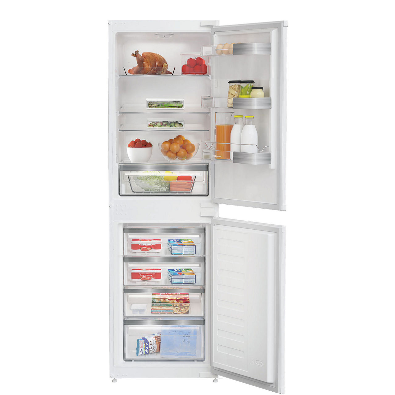 254L Built In 55cm No Frost Fridge Freezer 50/50 Split