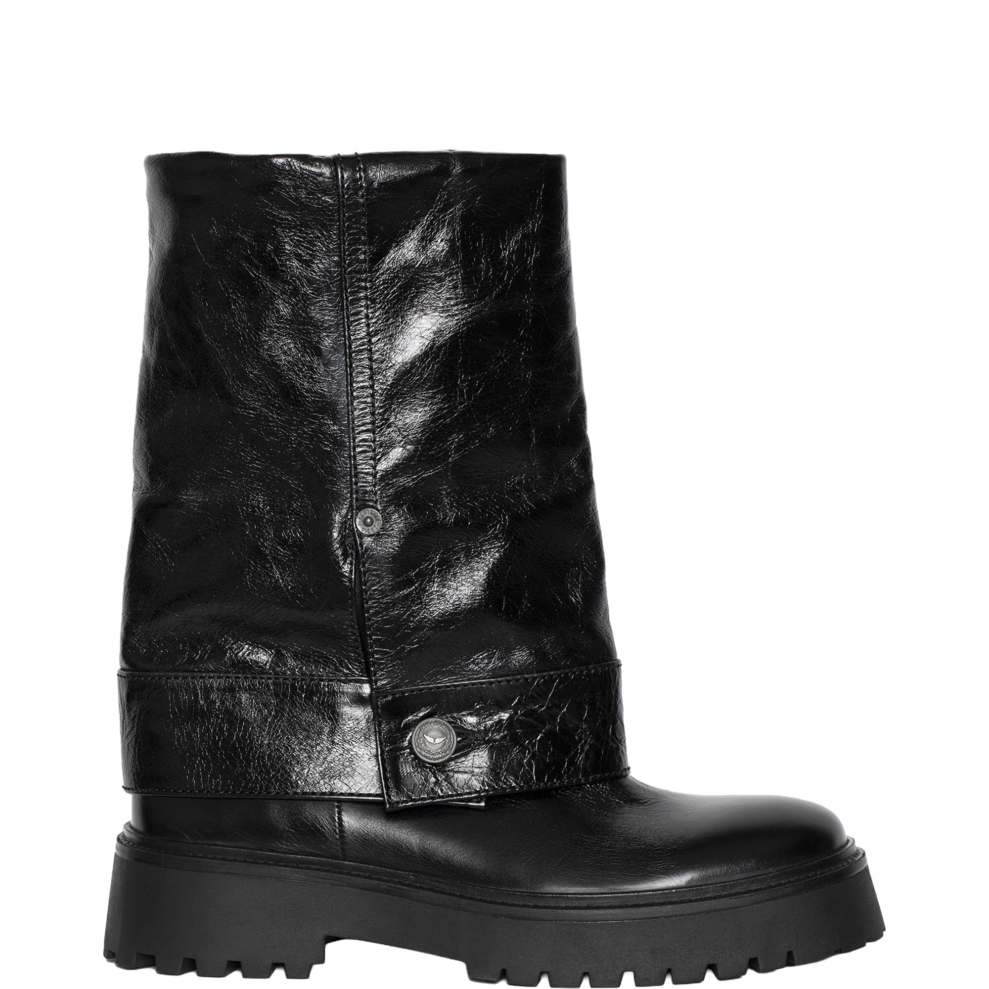 Angie Sleeve Vintage Patent Boots