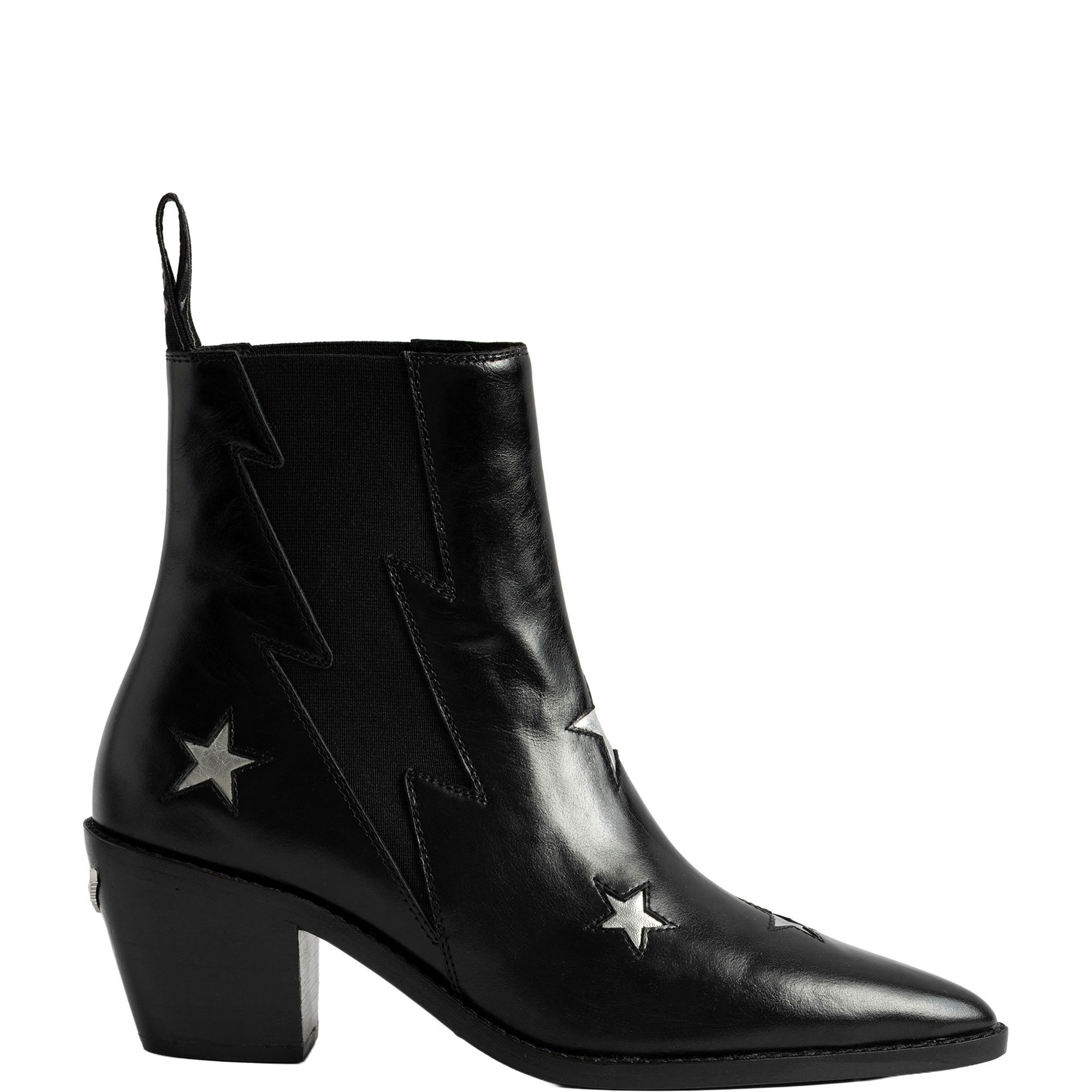 Tyler Stars Vintage Patent Ankle Boots
