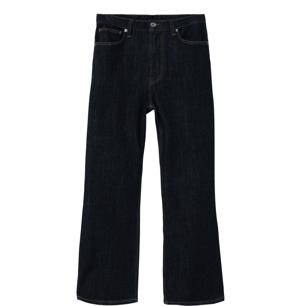 Ines Mid-Rise Cropped Kick Flare Jean