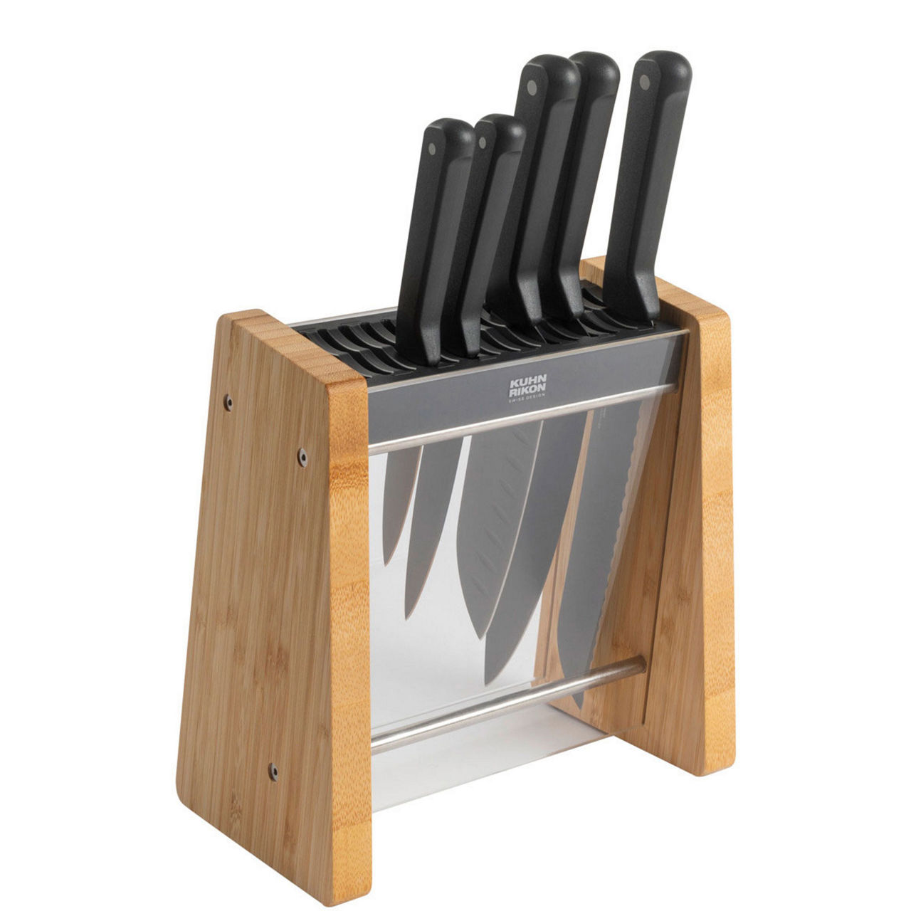 ICED Bamboo Six-Piece Knife Block Set