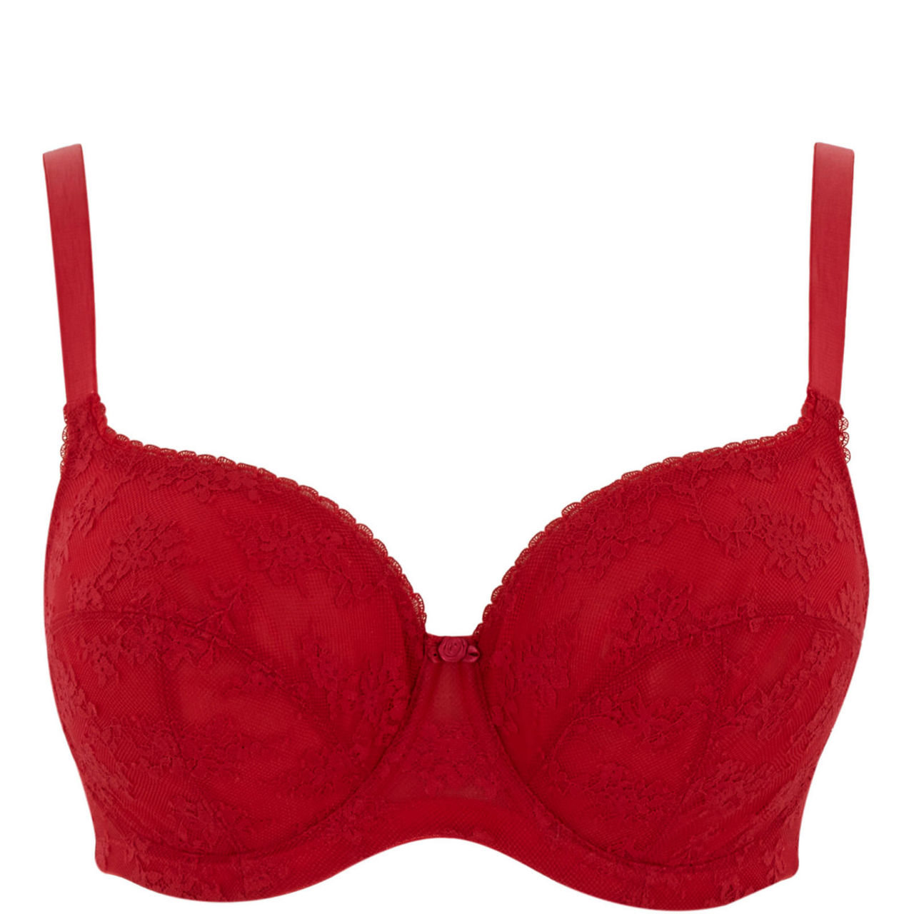 Tango Rose Lace Balcony Bra
