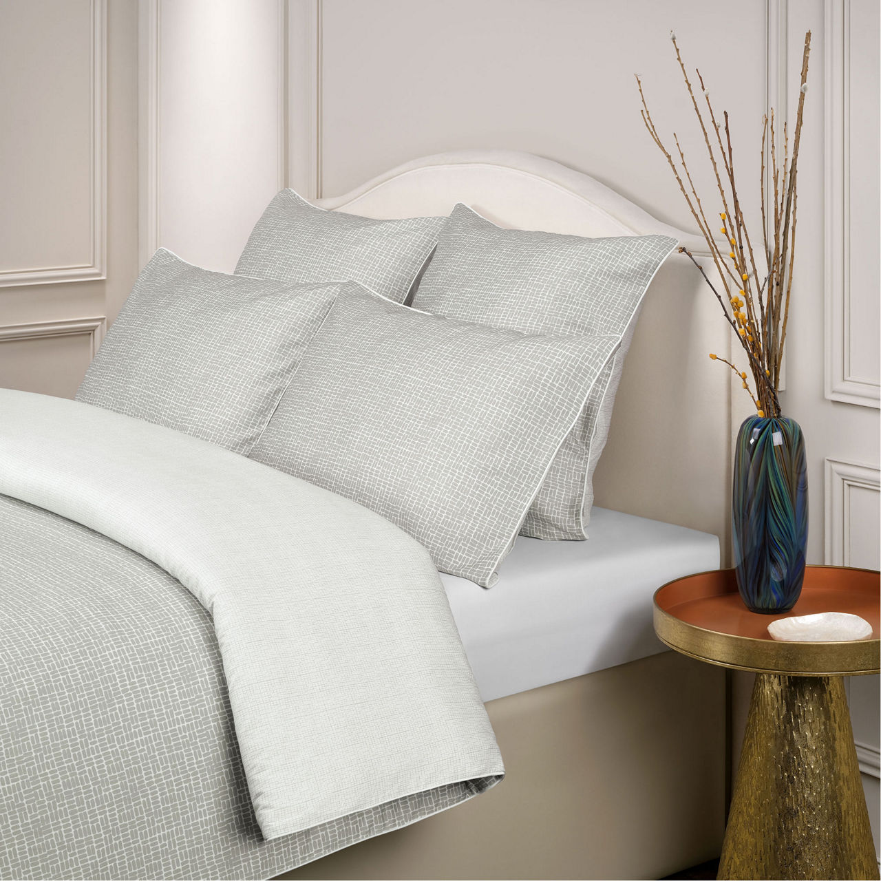 Valencia Standard Pillow Case Grey