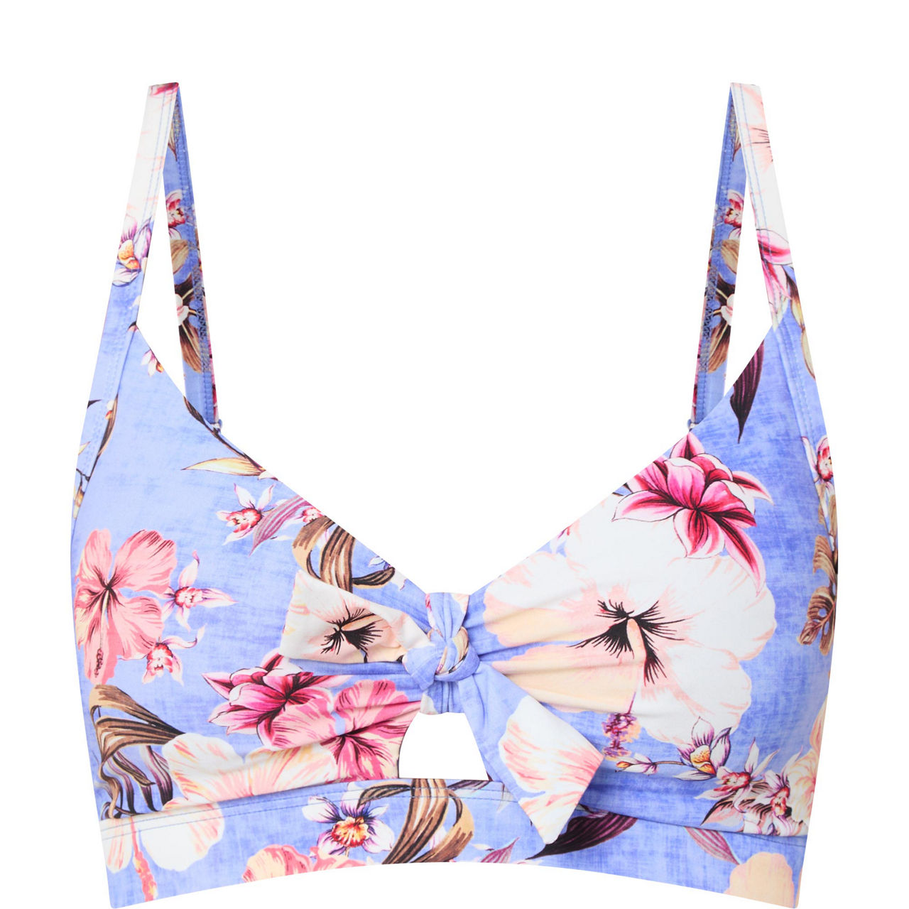 Hawaii Tie Front Bikini Top