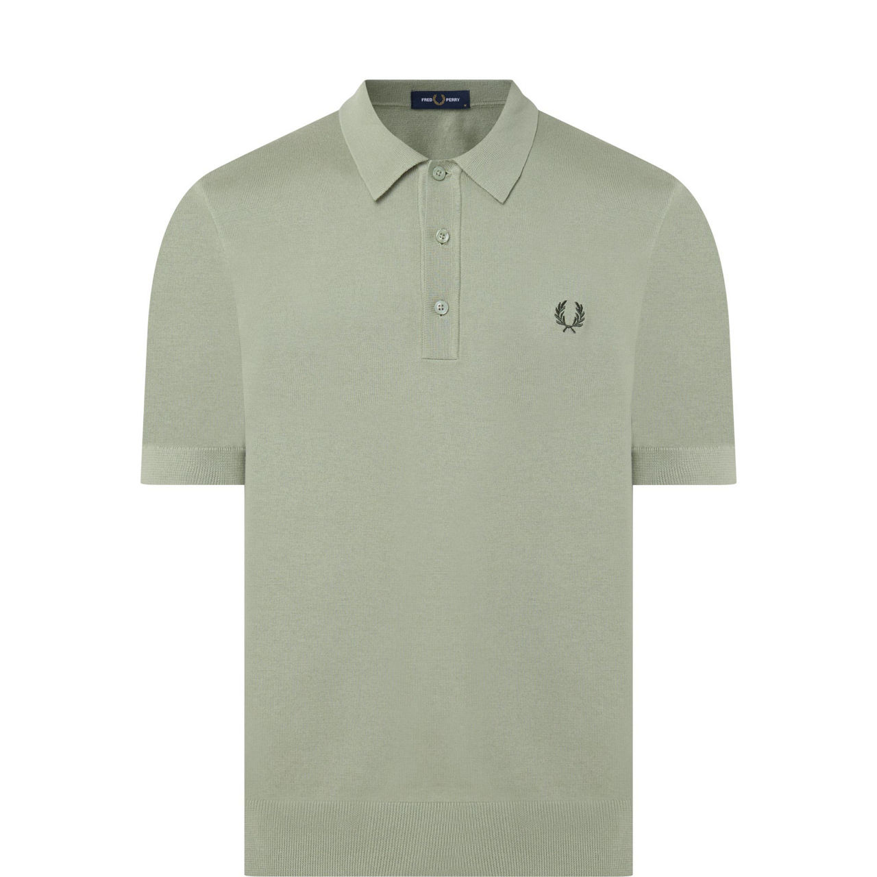 Laurel Wreath Logo Knitted Polo Shirt