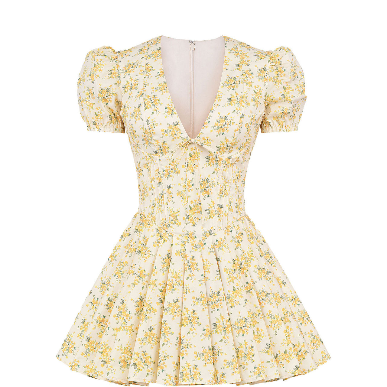 Imani Floral Pleated Mini Dress