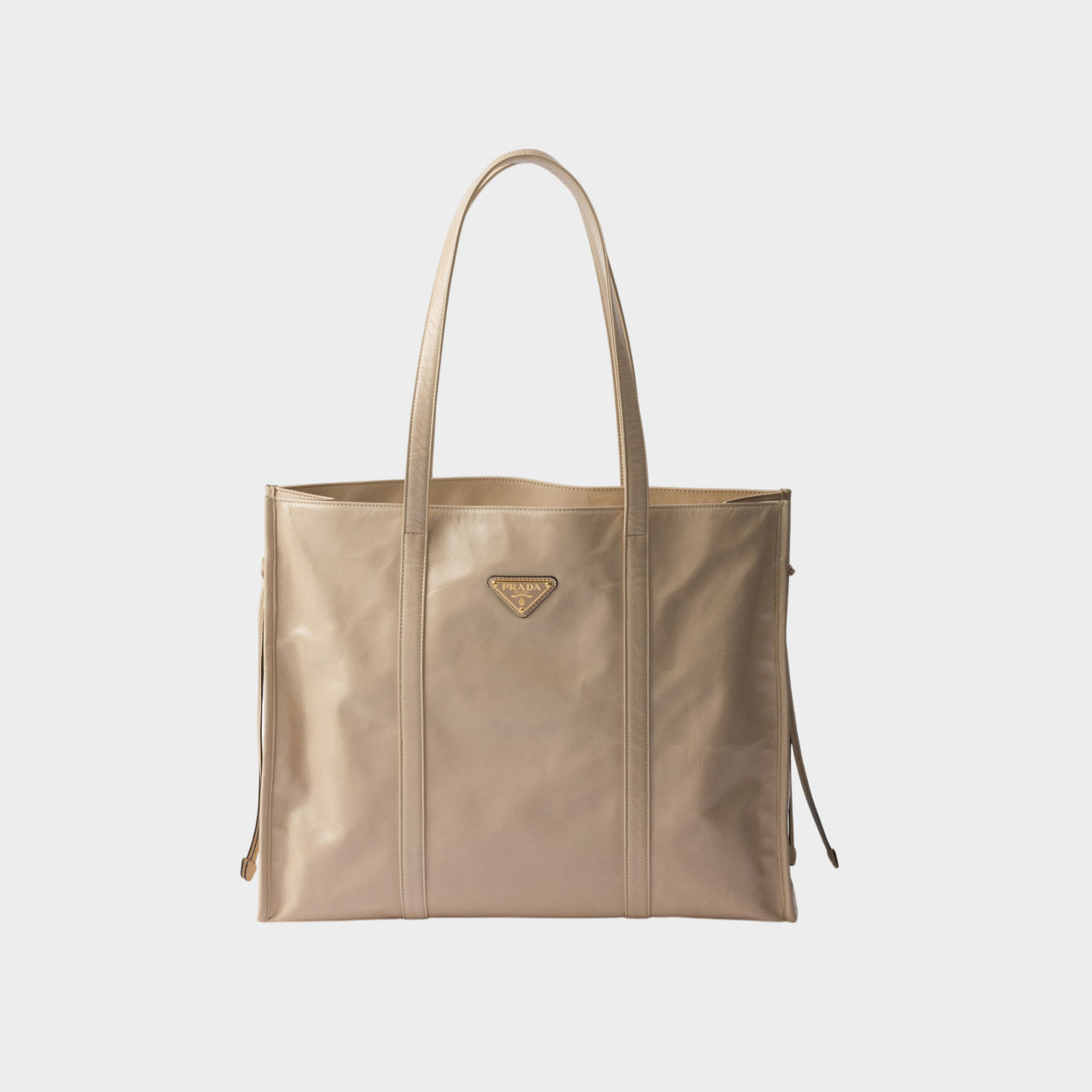 PRADA Symbole Large Jacquard Fabric Tote Bag