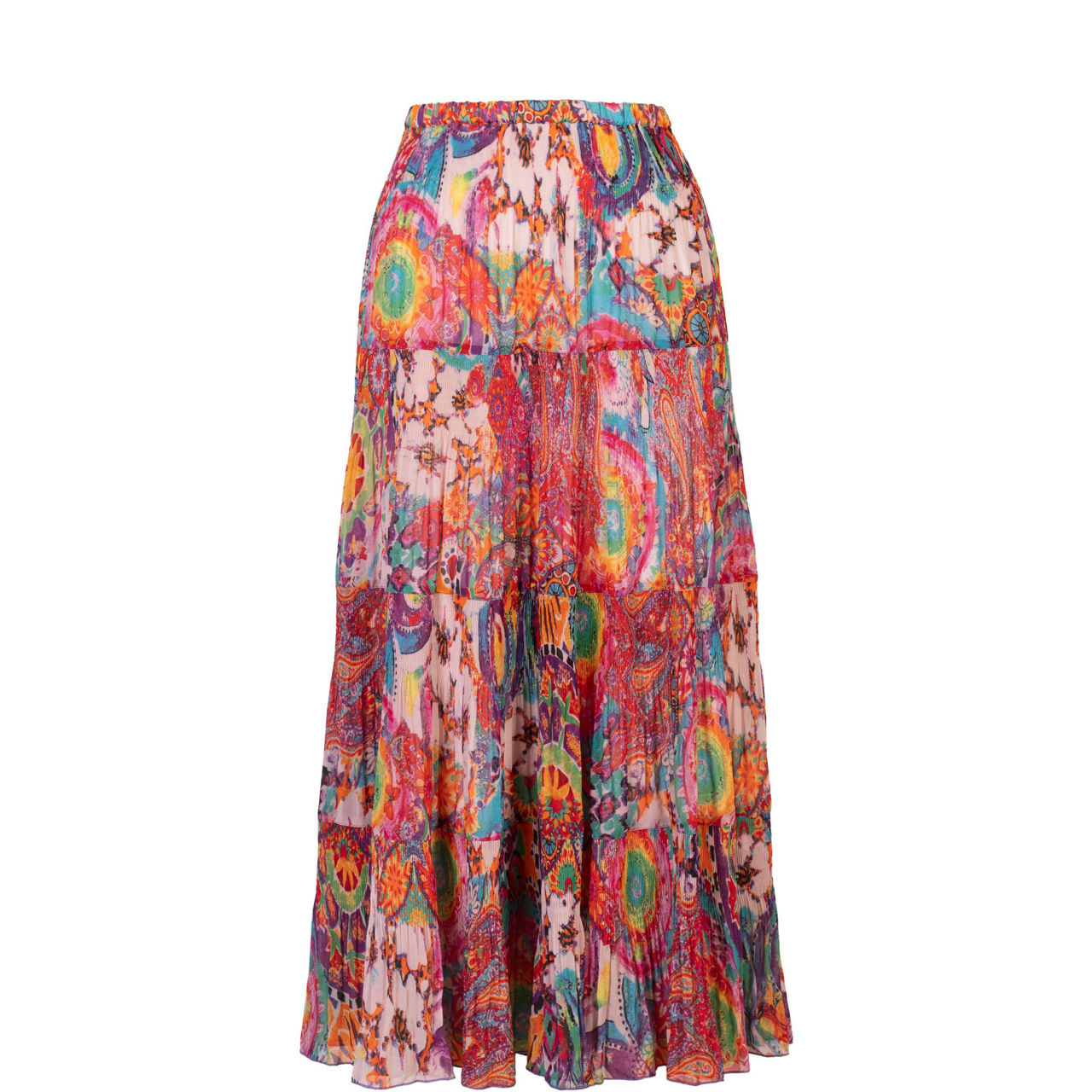 Paisley Pleated Skirt