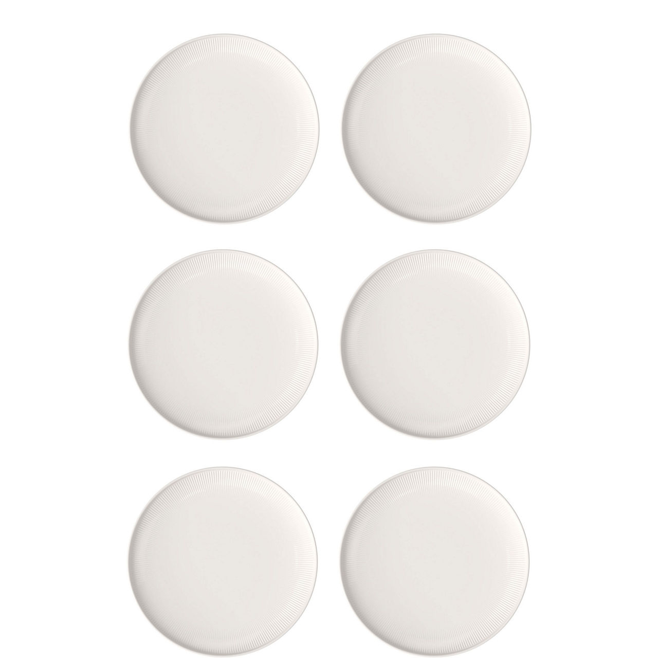 Afina Flat Plate 27cm, Set of Six