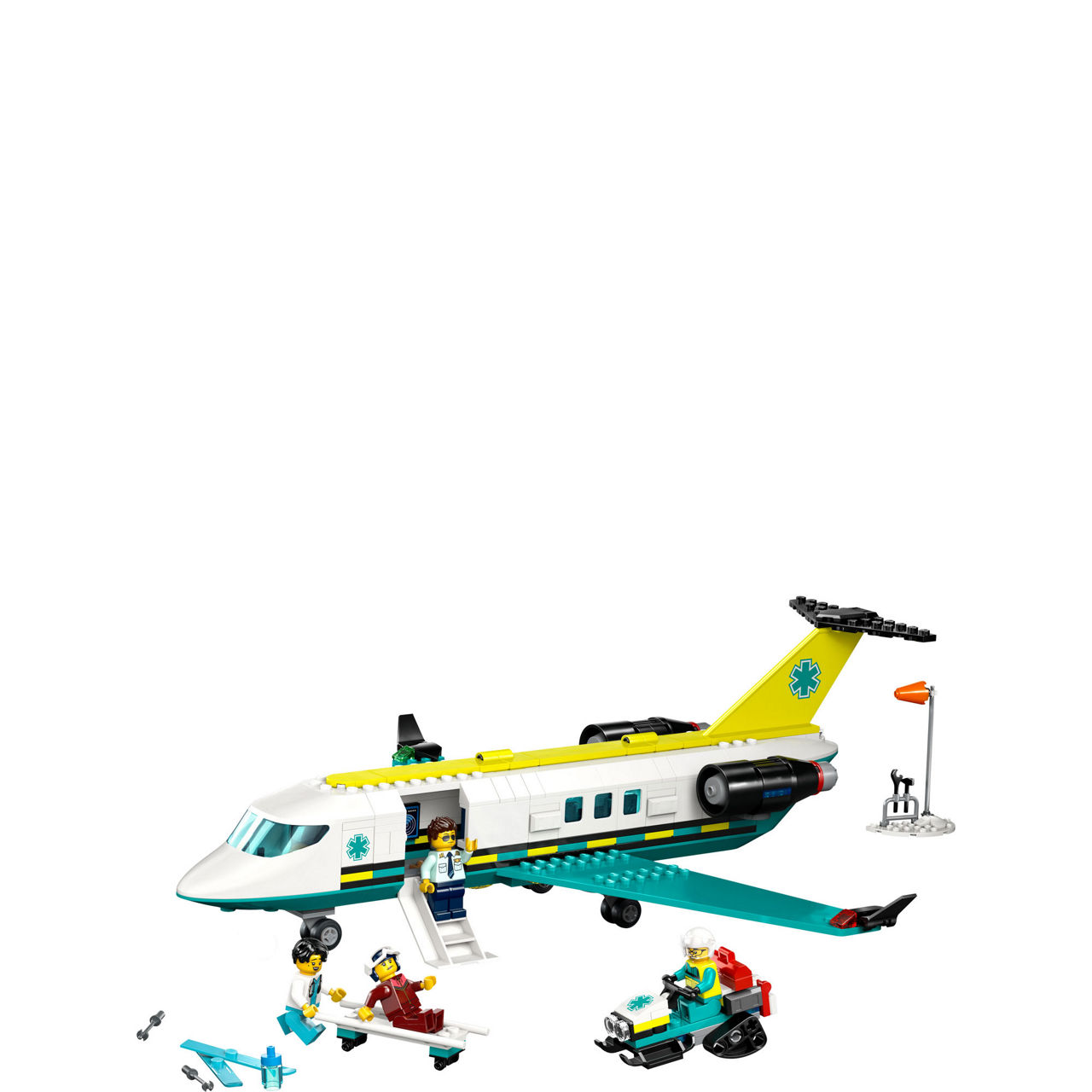 City Emergency Air Ambulance Plane, Airplane Toy Building Set