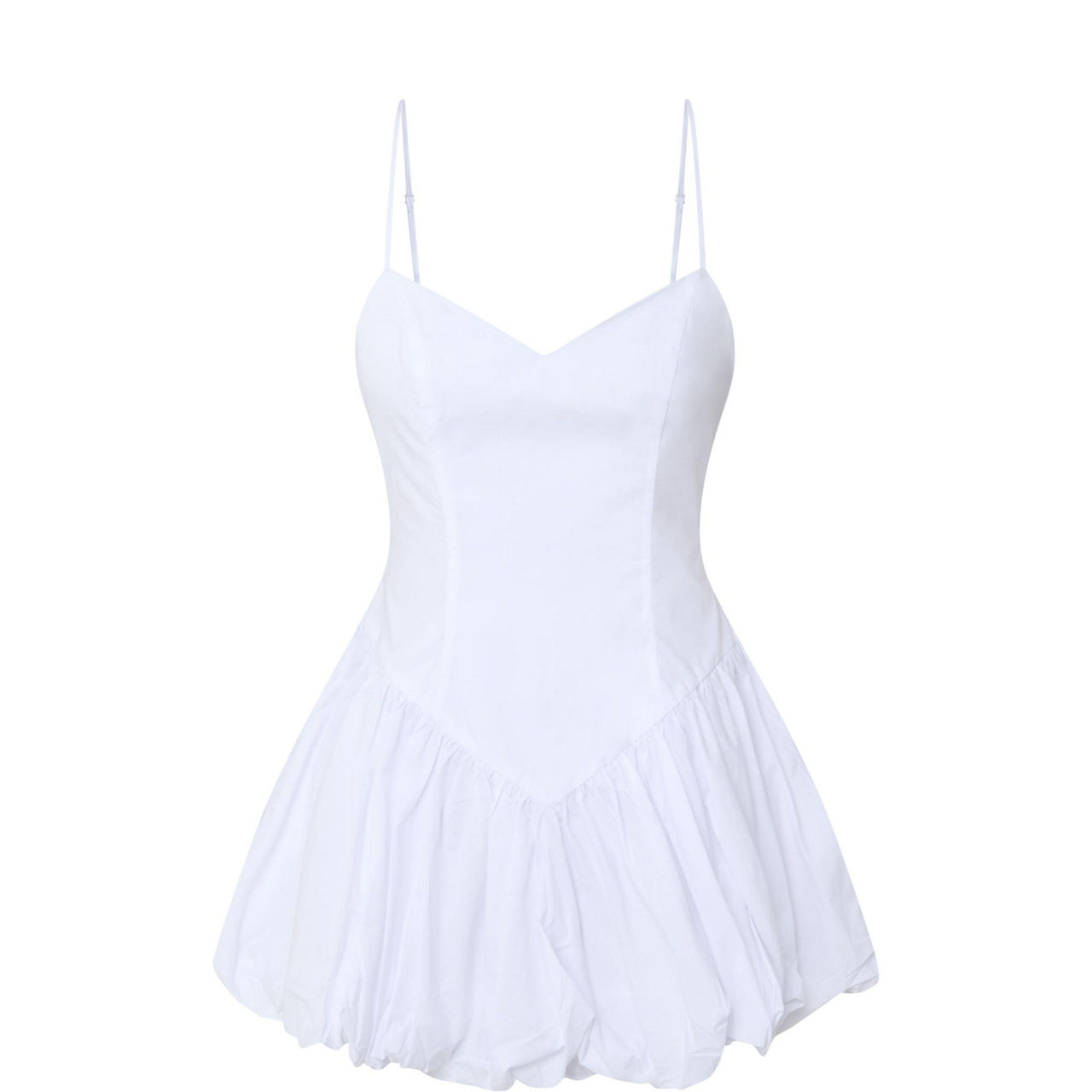 Lissett Puff Hem Mini Dress