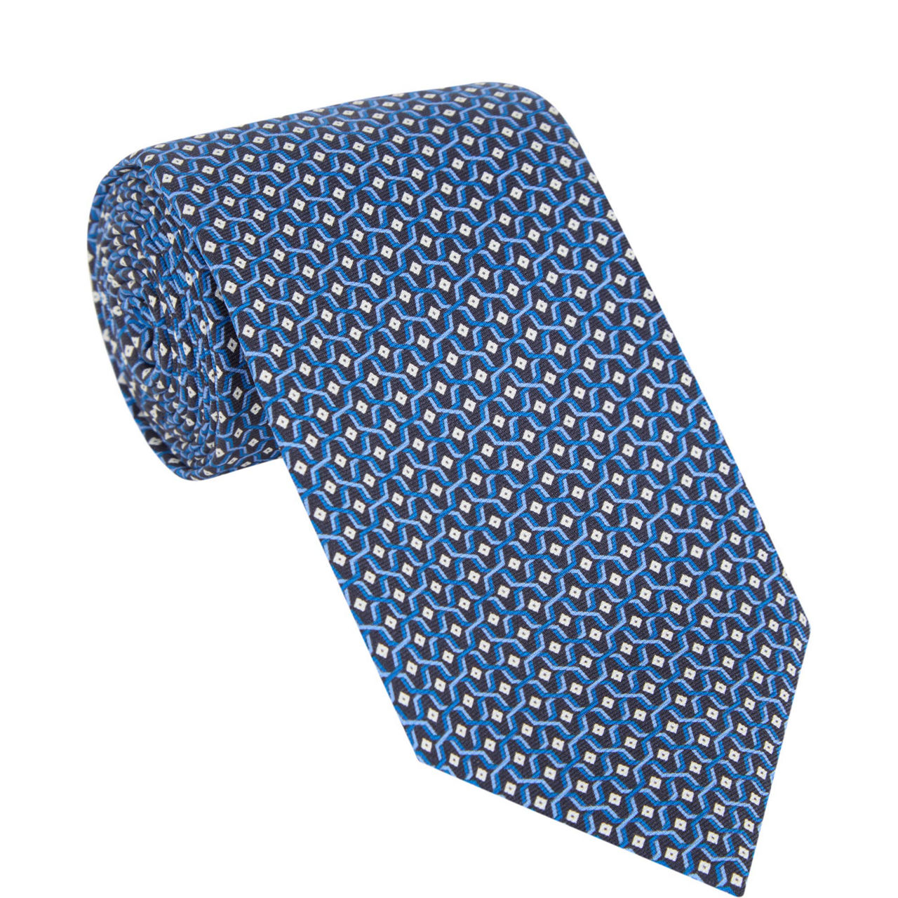 Geometric Weaves Silk Tie