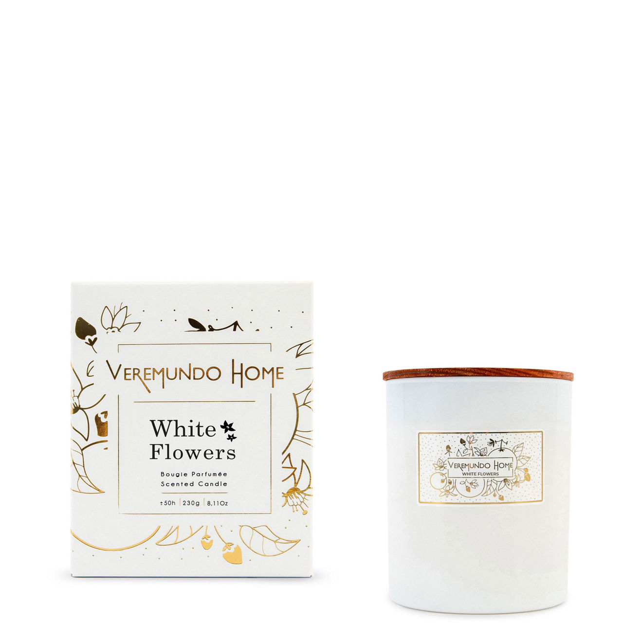 White Flower Candle 230g