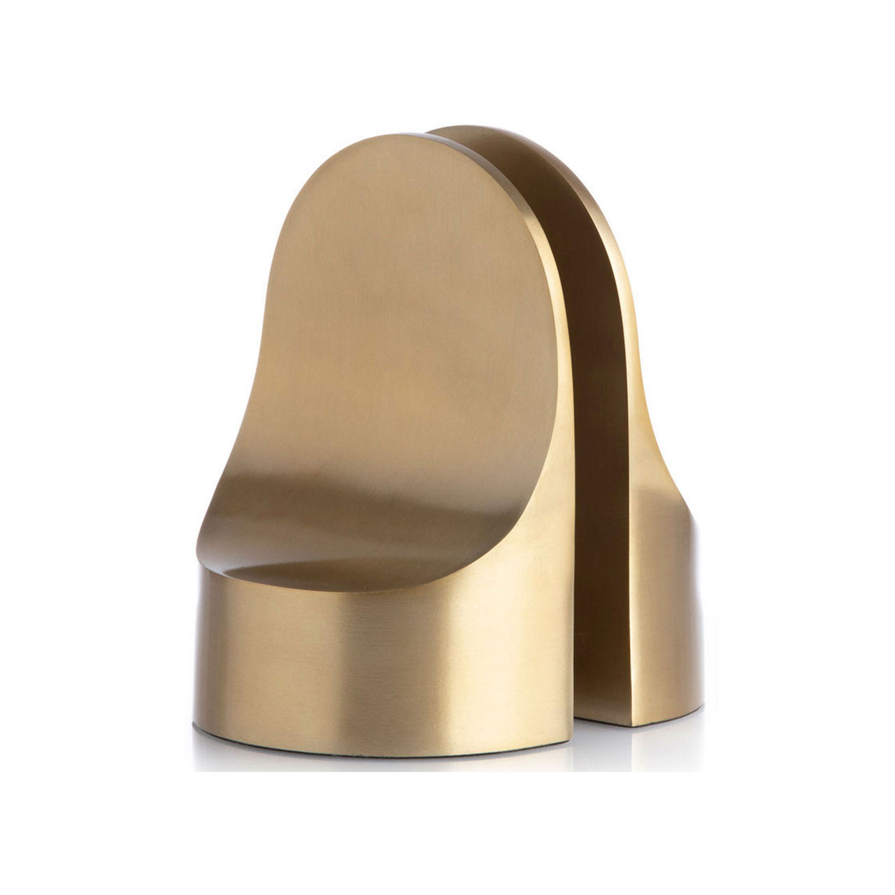 Emoji Book End Brass Set of Two Emoji Book End Brass Set of Two