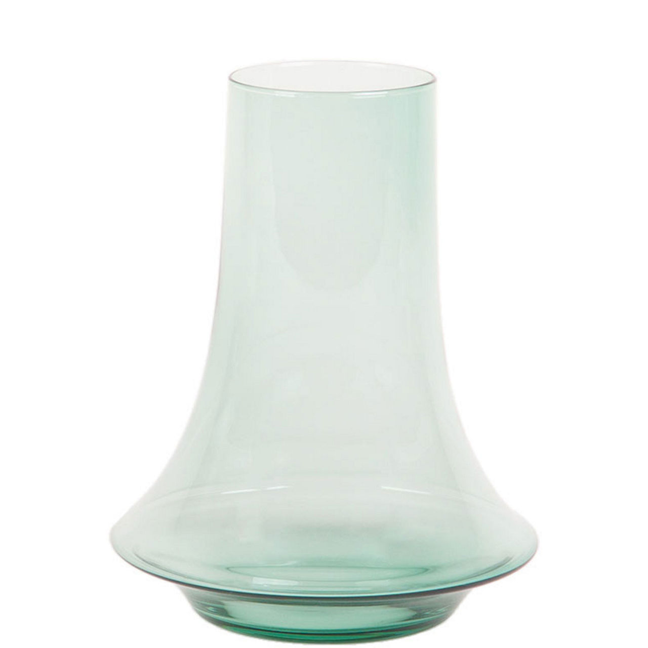 Large Green Light Spinn Vase