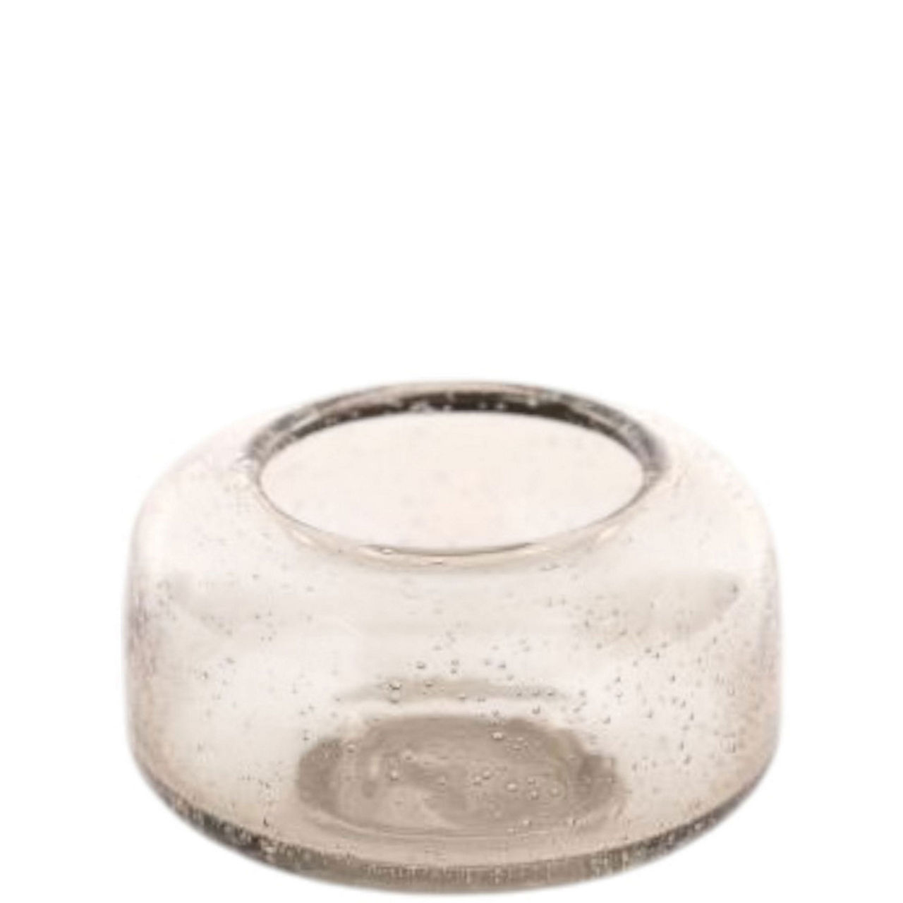 Blown Bubble Glass T-Light Holder