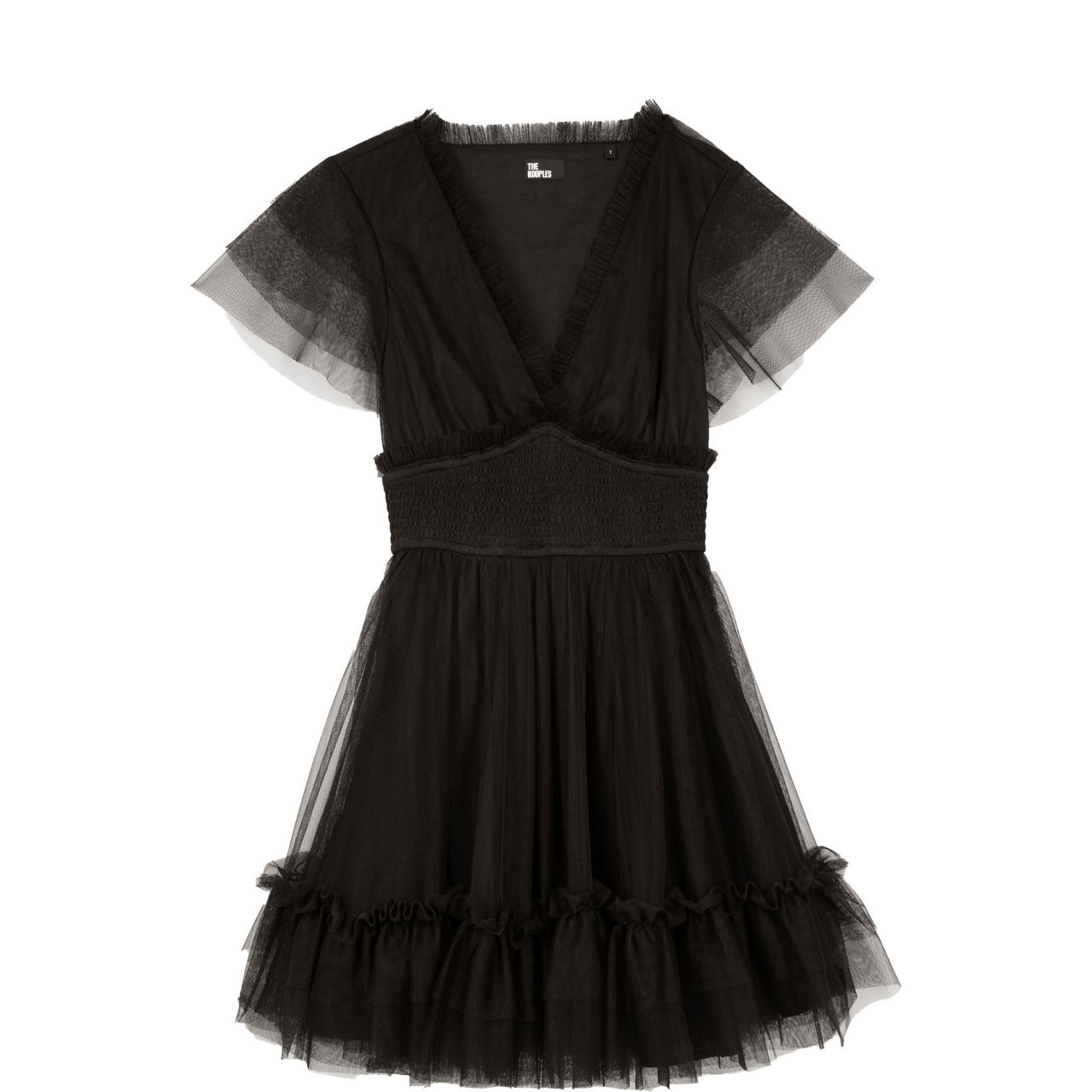 Ruffle Tulle Mini Dress