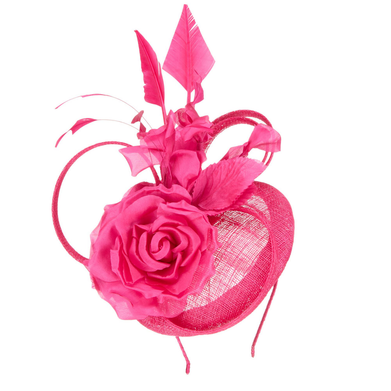 Rose Feather Embellished Fascinator