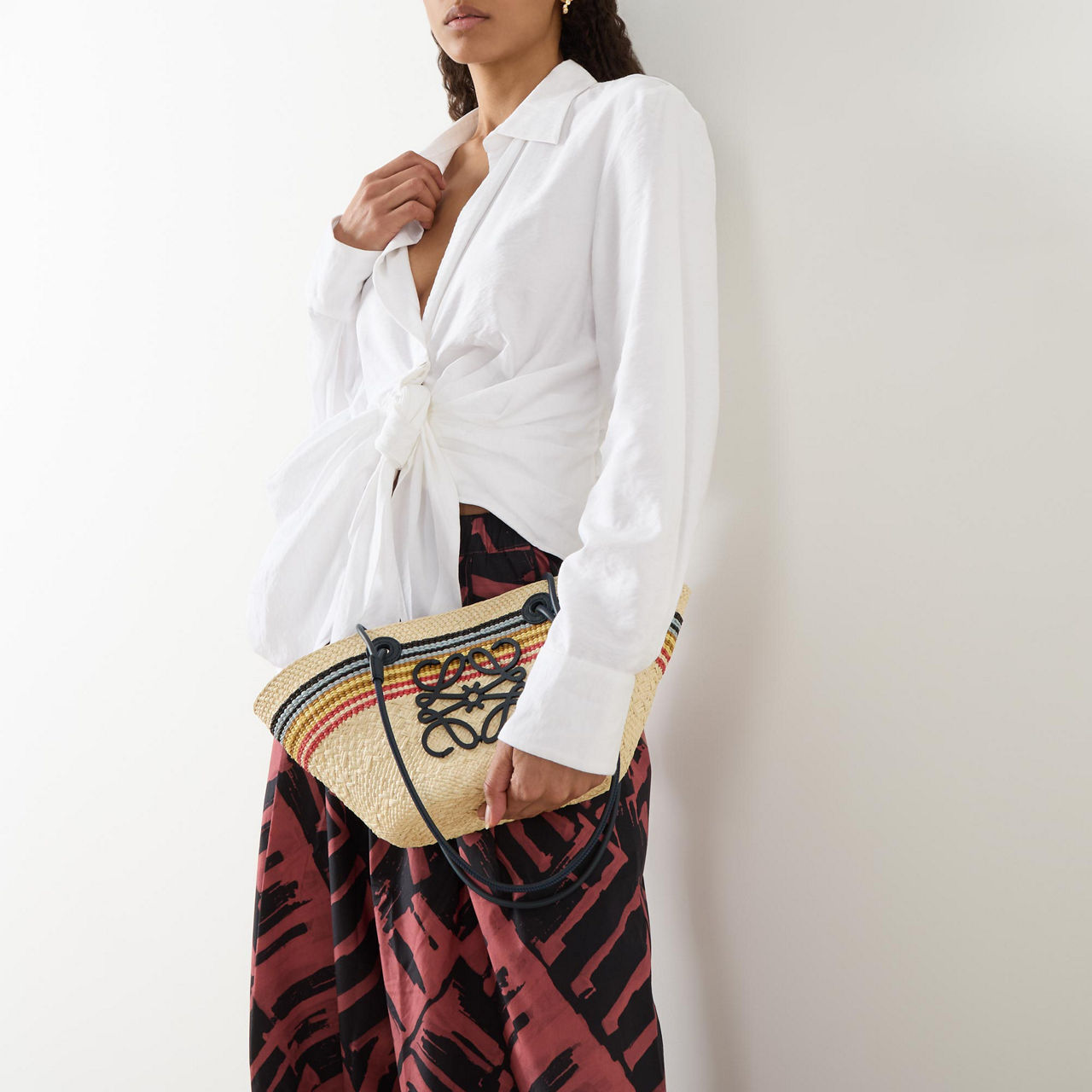 Anagram Stripes Small Tote Bag