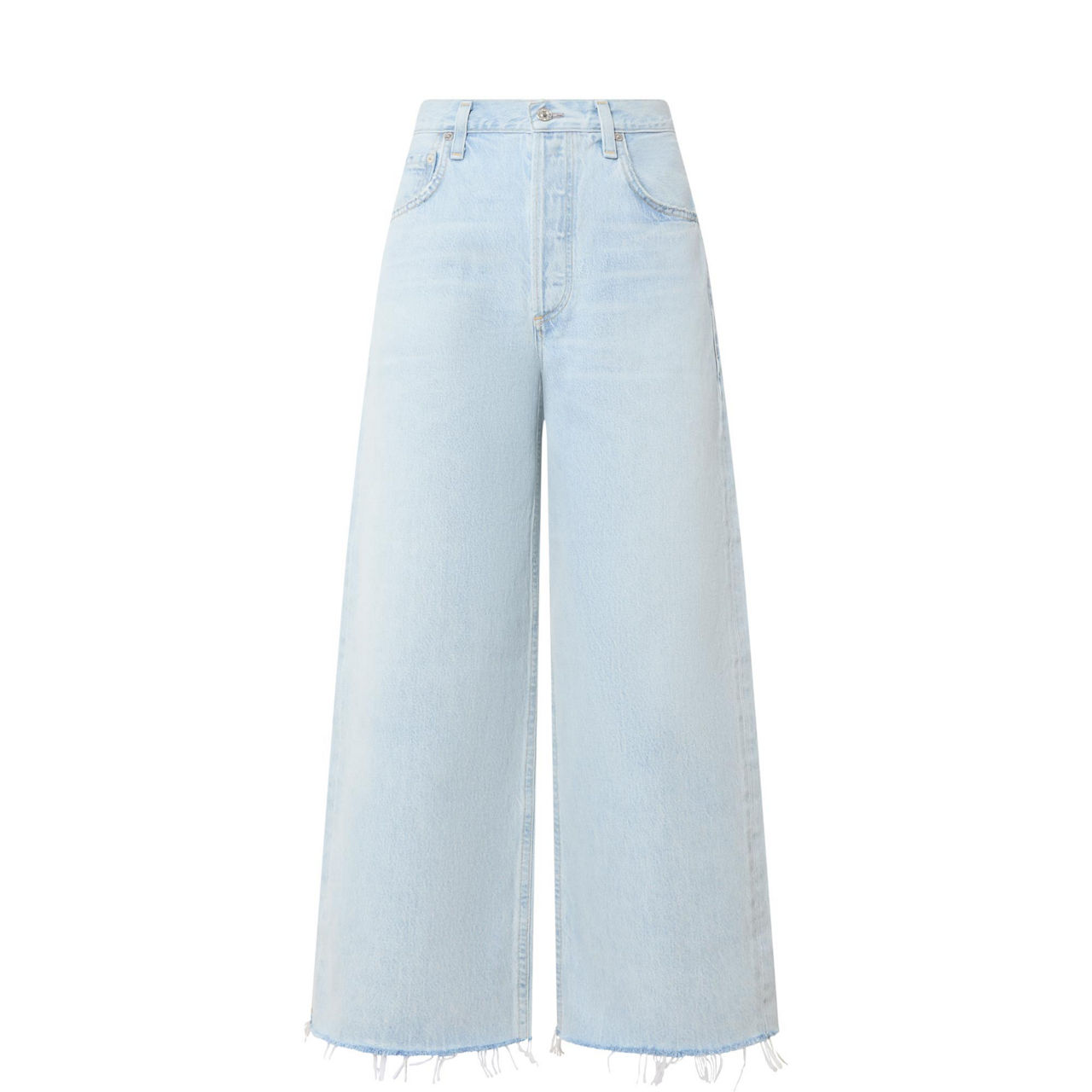 Ayla Raw Hem Cropped Bootcut Jeans