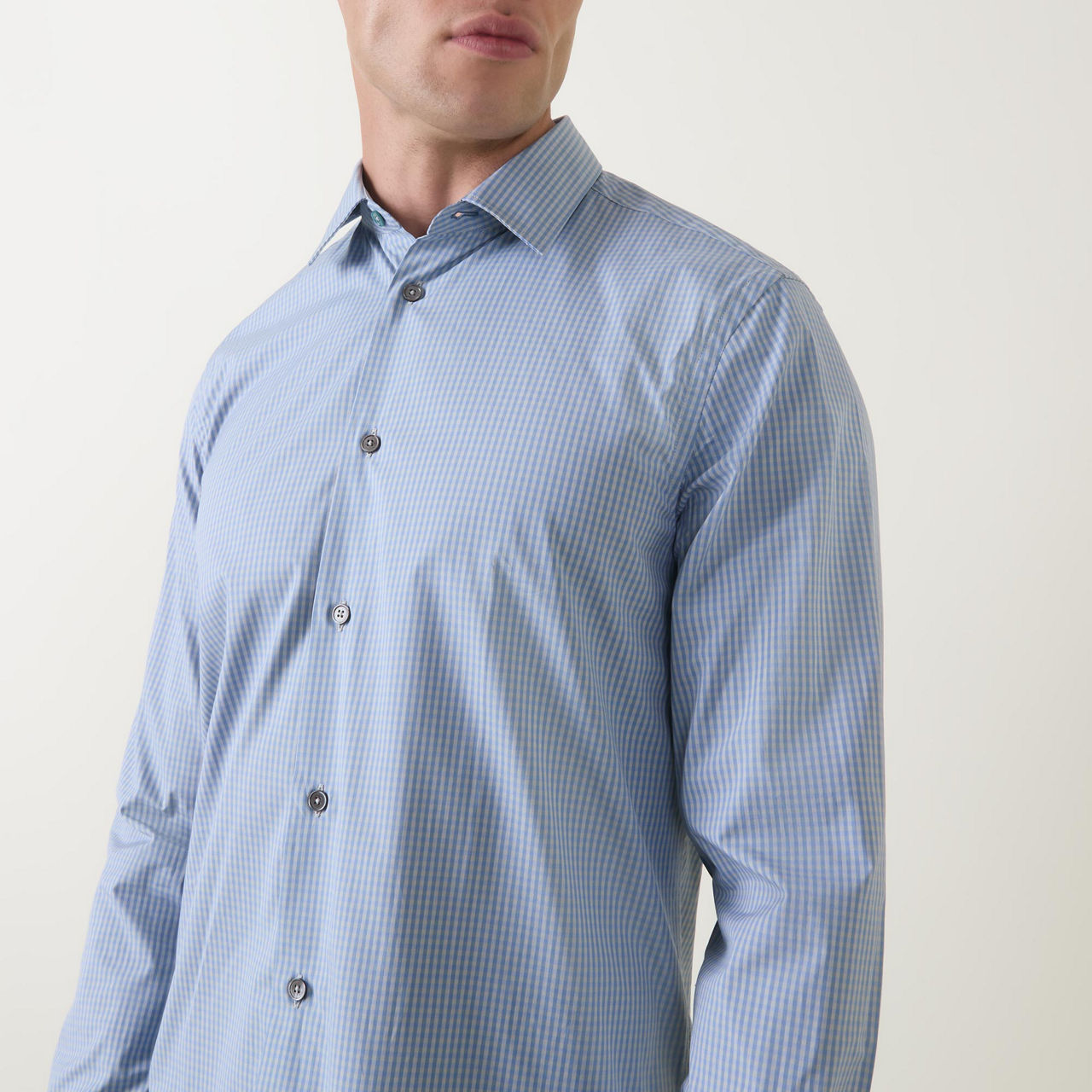 Gingham Single Cuff Formal Shirt Gingham Single Cuff Formal Shirt