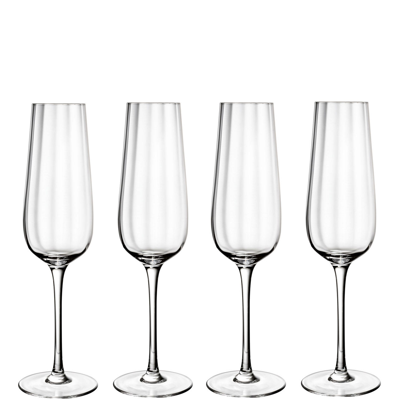 Rose Garden Champagne Flute, Set of Four