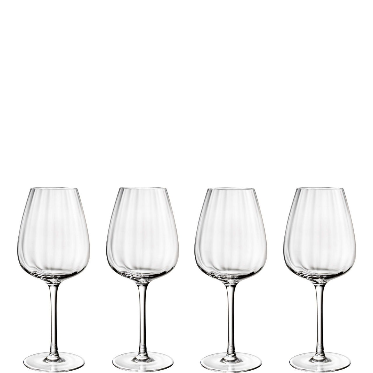 Rose Garden Red Wine Goblet, Set of Four