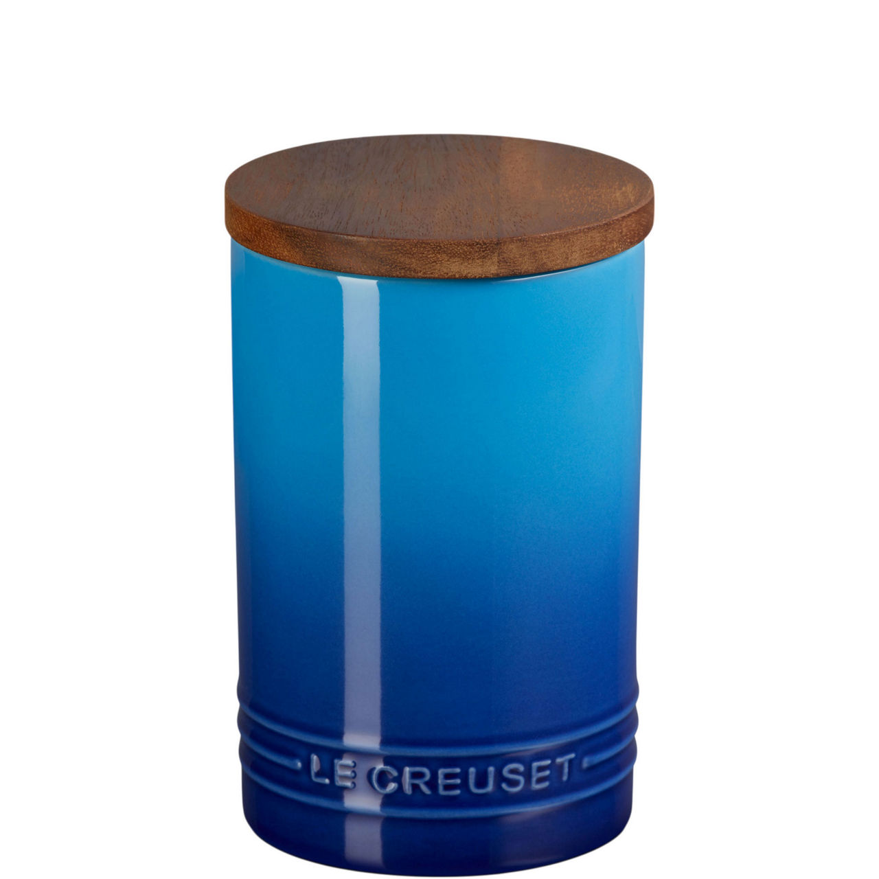 Stoneware Storage Jar With Wooden Lid 770ml