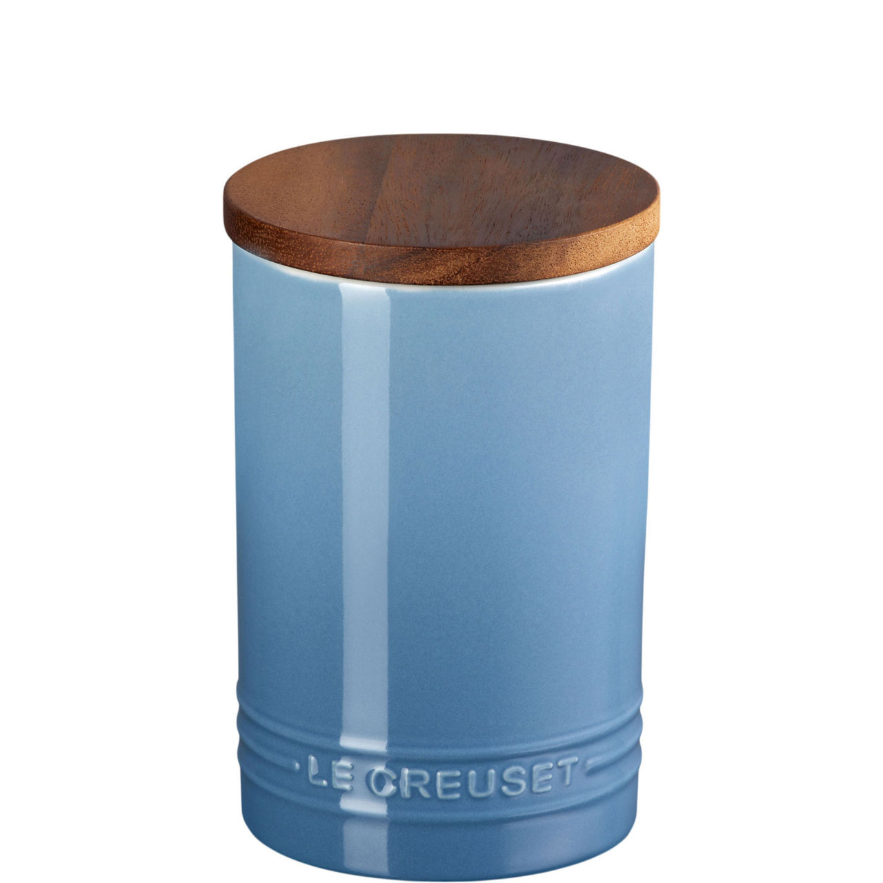 Stoneware Storage Jar With Wooden Lid 770ml