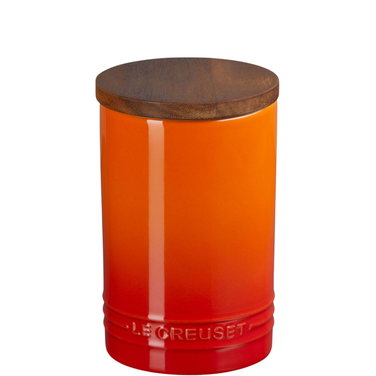 Stoneware Storage Jar With Wooden Lid 770ml