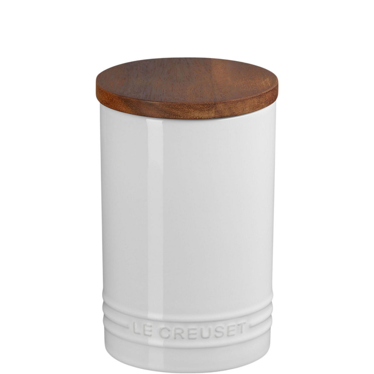 Stoneware Storage Jar With Wooden Lid 770ml
