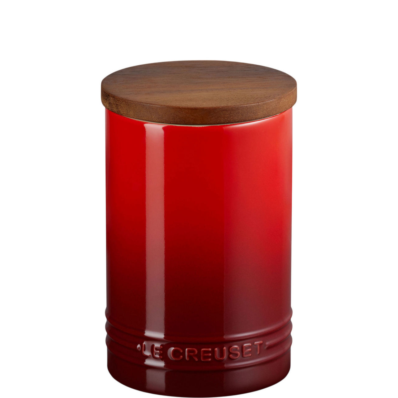 Stoneware Storage Jar With Wooden Lid 770ml