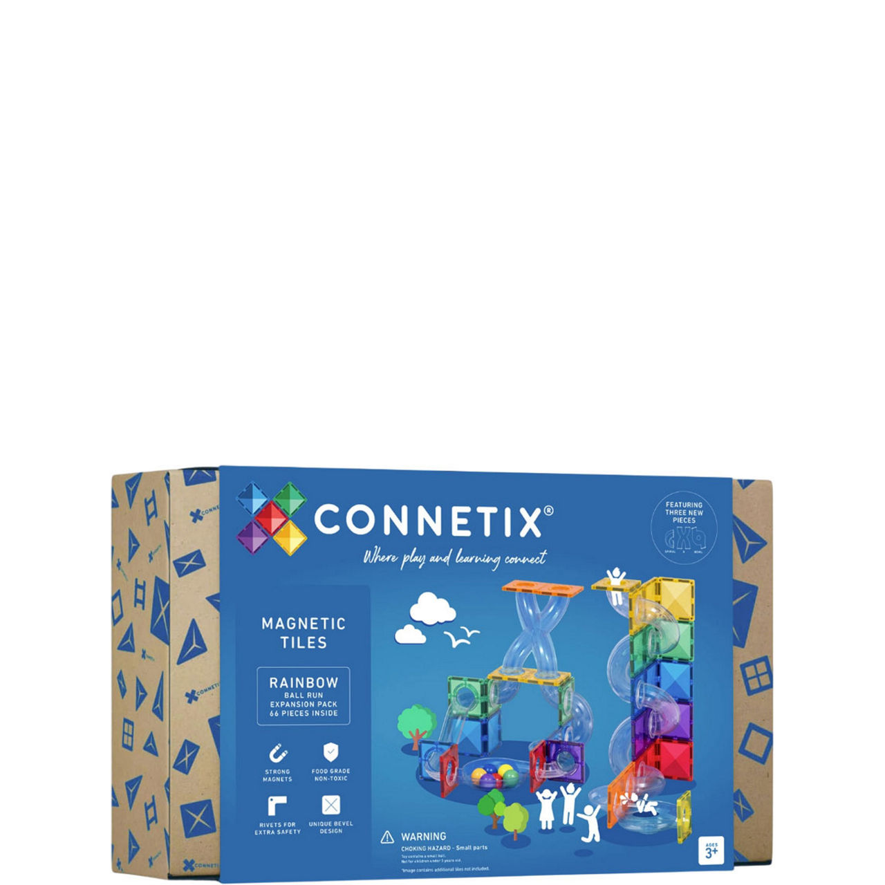 Magnetic Tiles: Rainbow Ball Run Expansion Pack