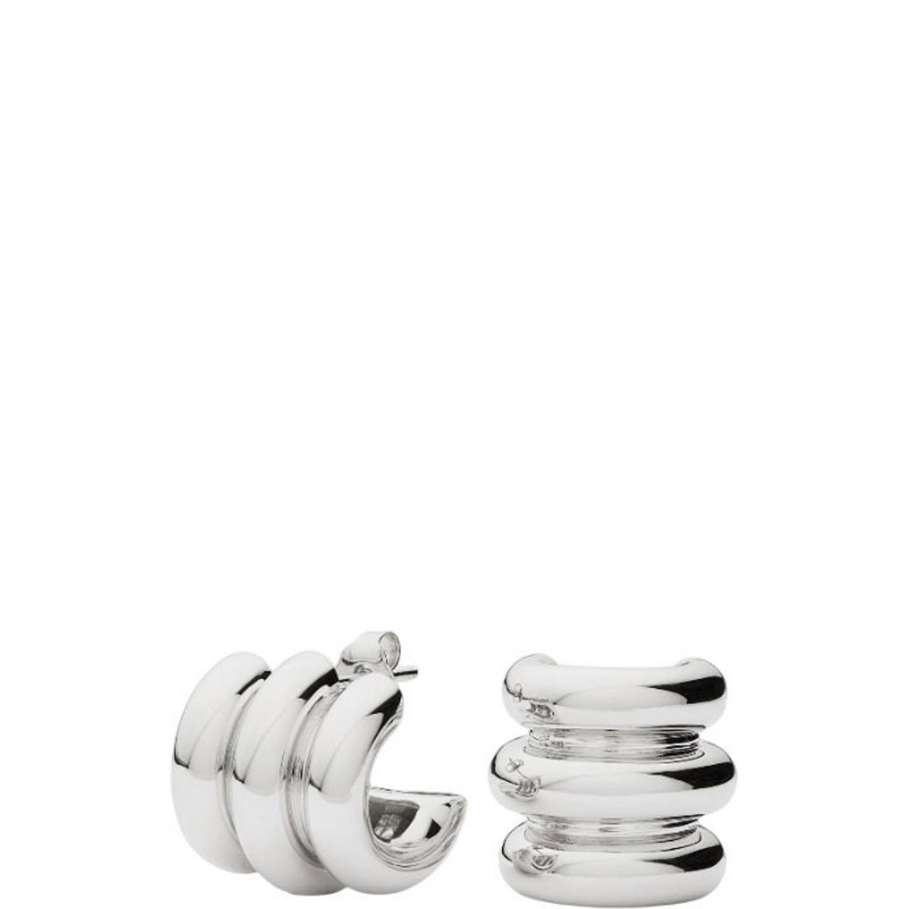 Chubby Triple Small Hoop Earrings