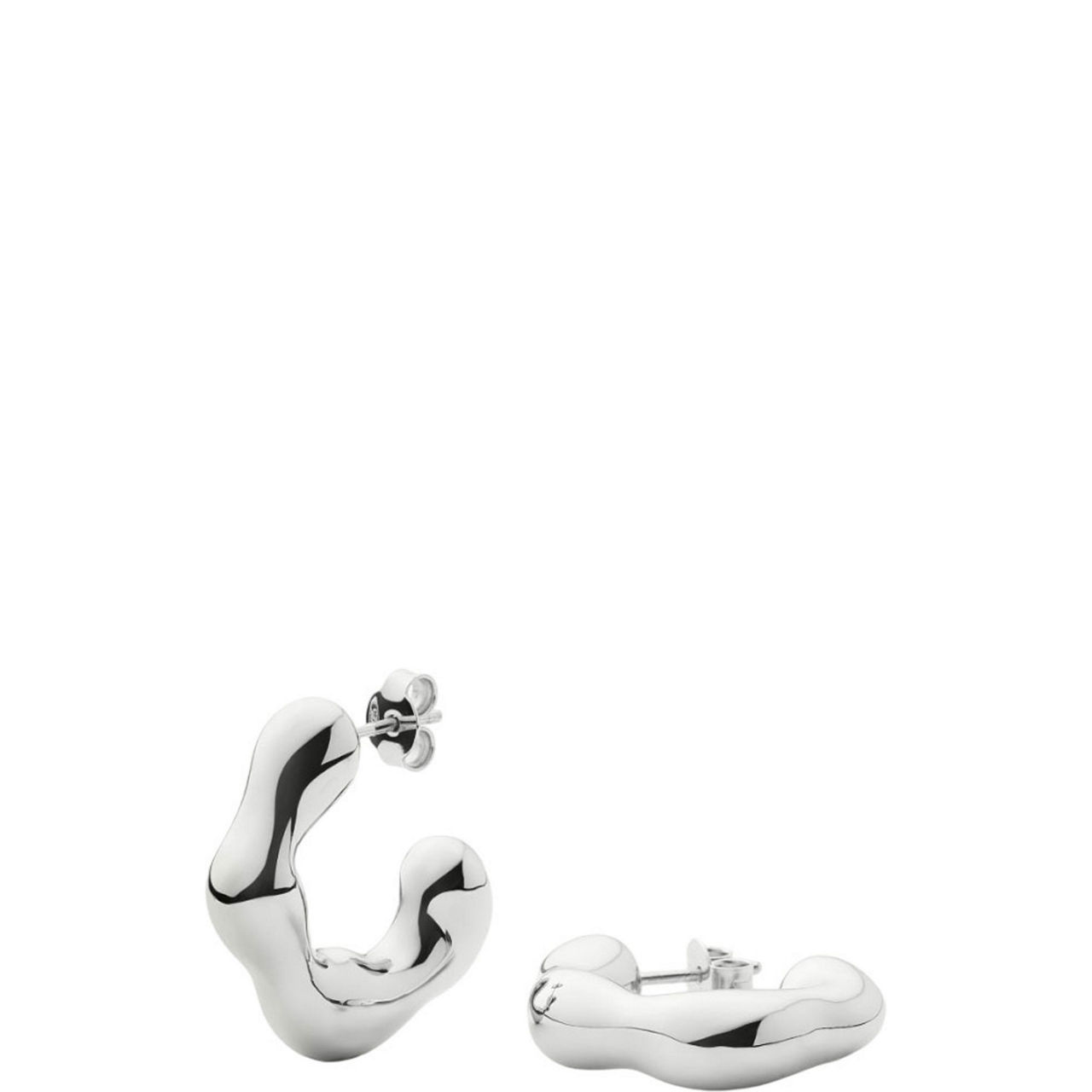 Eny Puffy Medium Hoop Earrings