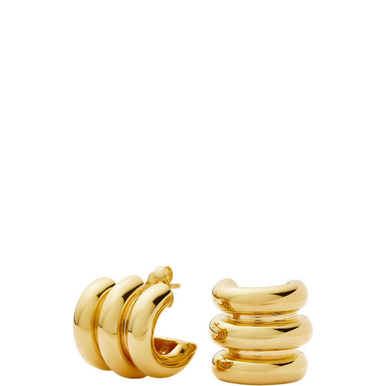 Chubby Triple Small Hoop Earrings